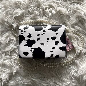 Beaded Pearl Cow Bag